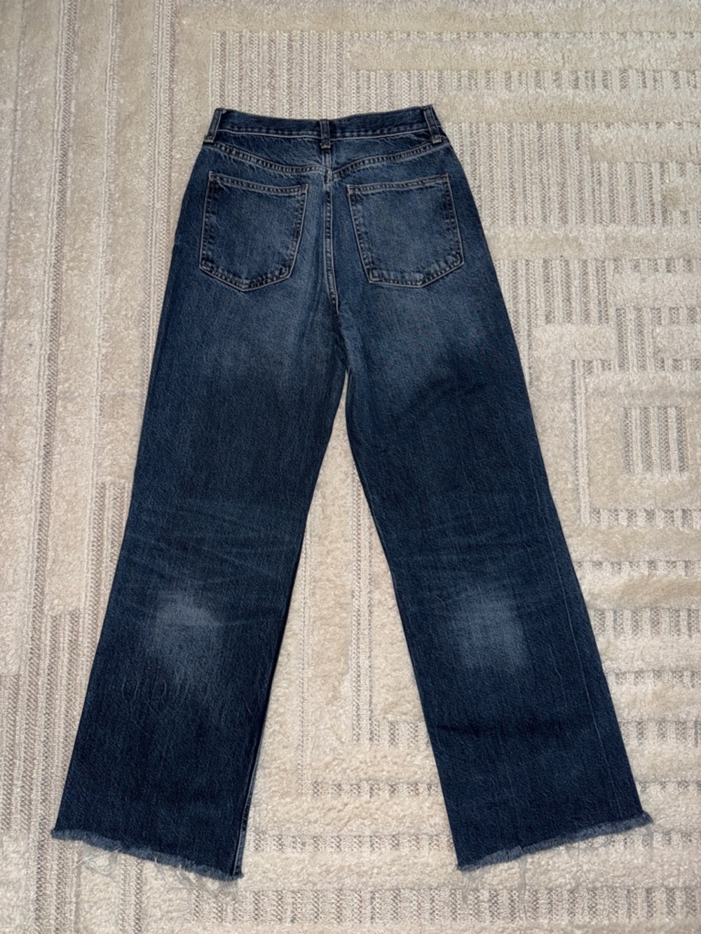 Zara Wide Leg Dark Wash Jeans - Picture 2 of 2